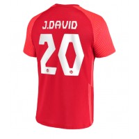 Camiseta Canadá Jonathan David #20 Primera Equipación Mundial 2022 manga corta